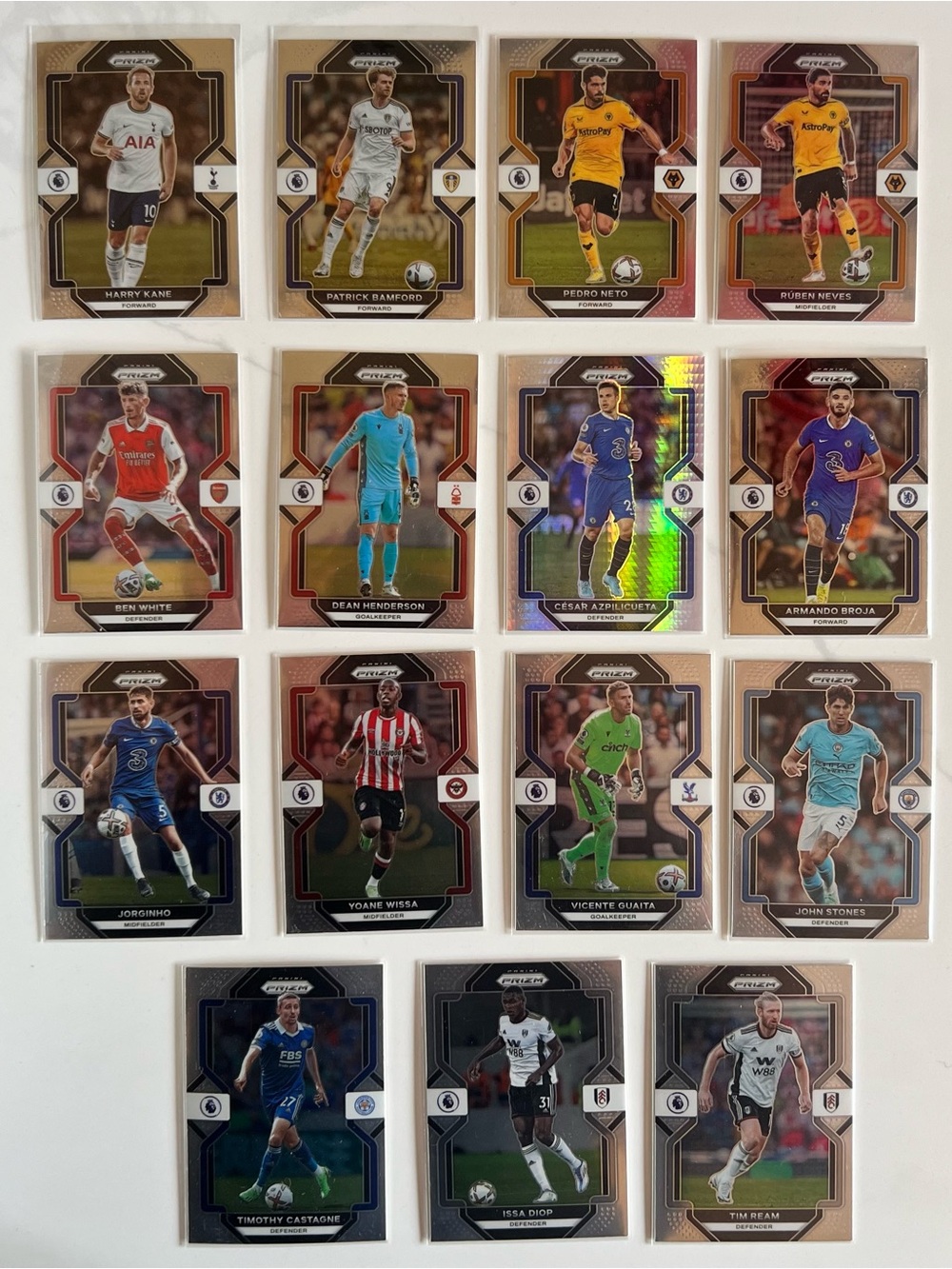 Panini Prizm Premier League Series Trading Cards